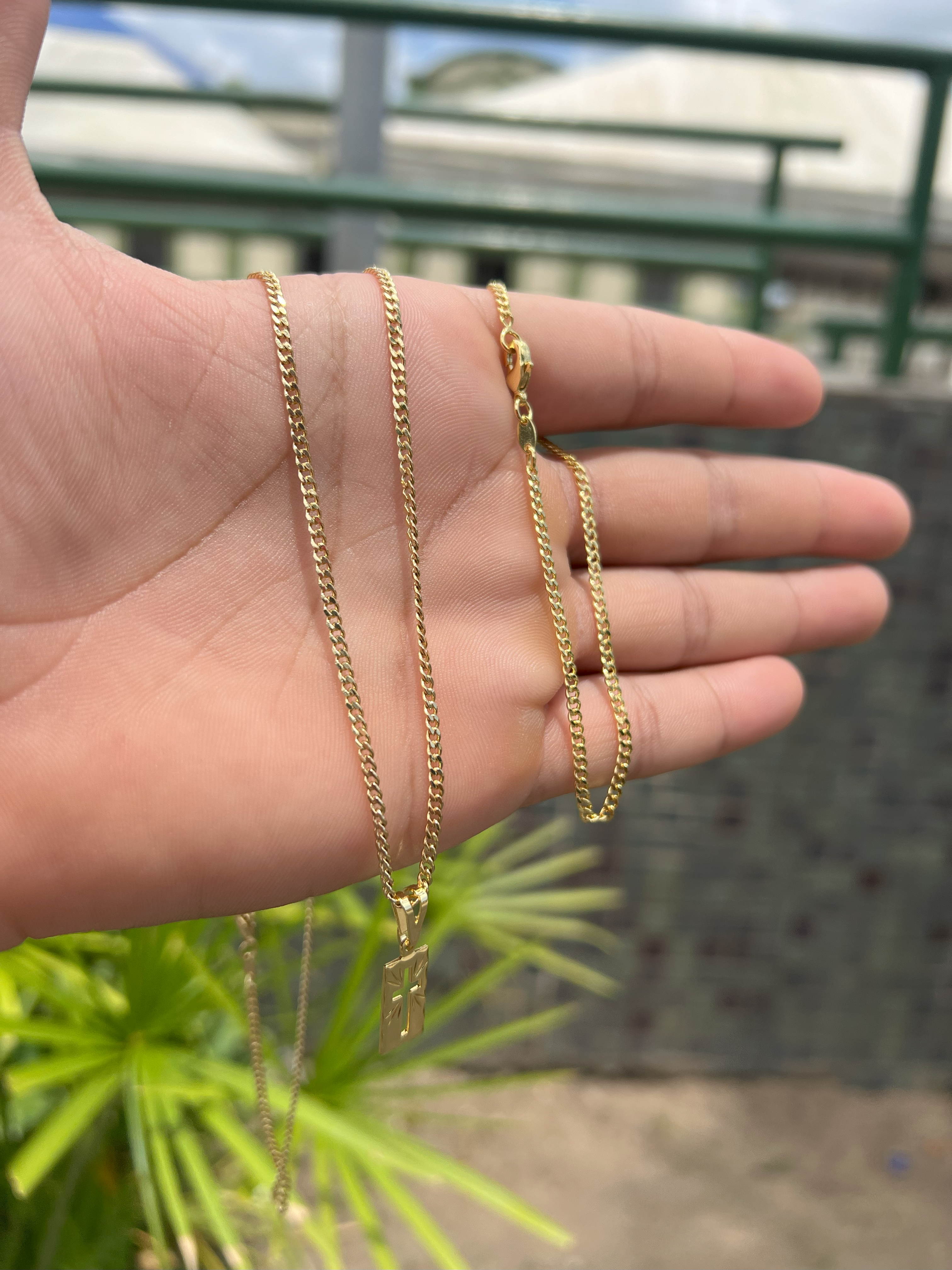 Kit Imperador Gold – Corrente + Pulseira + Pingente Crucifixo de Presente Banhados a Ouro 18K